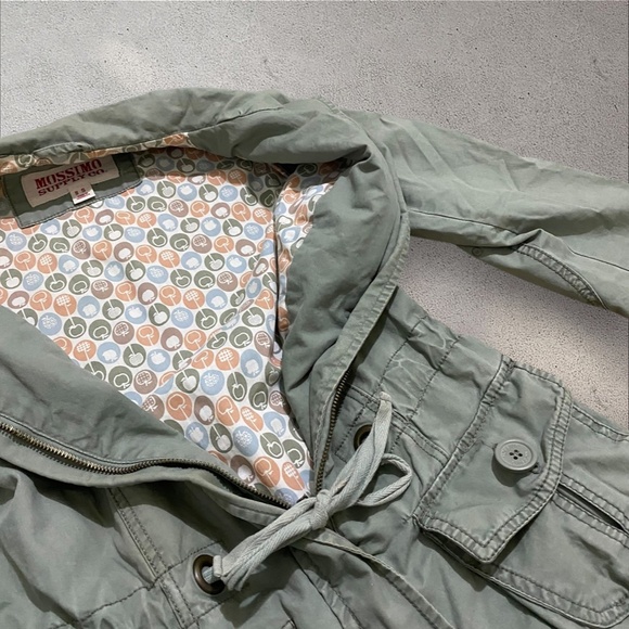 Mossimo Supply Co. Army Green Utility Jacket with Drawstring Waist - Picture 6 of 8